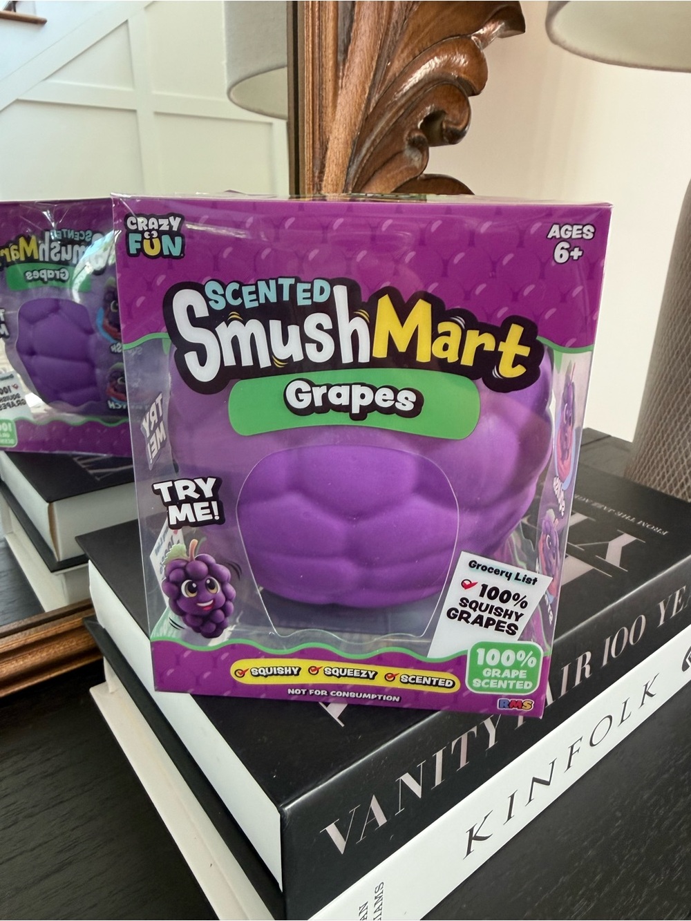 Scented SmushMart Grapes Squishy Toy - Purple